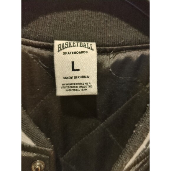 Pac sun Basketball Skateboards Varsity Bomber Letterman Jacket Wolves  Men’s L - Picture 11 of 16